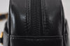 Authentic GUCCI Horsebit Shoulder Cross Body Bag Purse Leather Black Junk 8098J