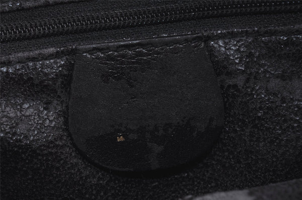 Authentic GUCCI Horsebit Shoulder Cross Body Bag Purse Leather Black Junk 8098J