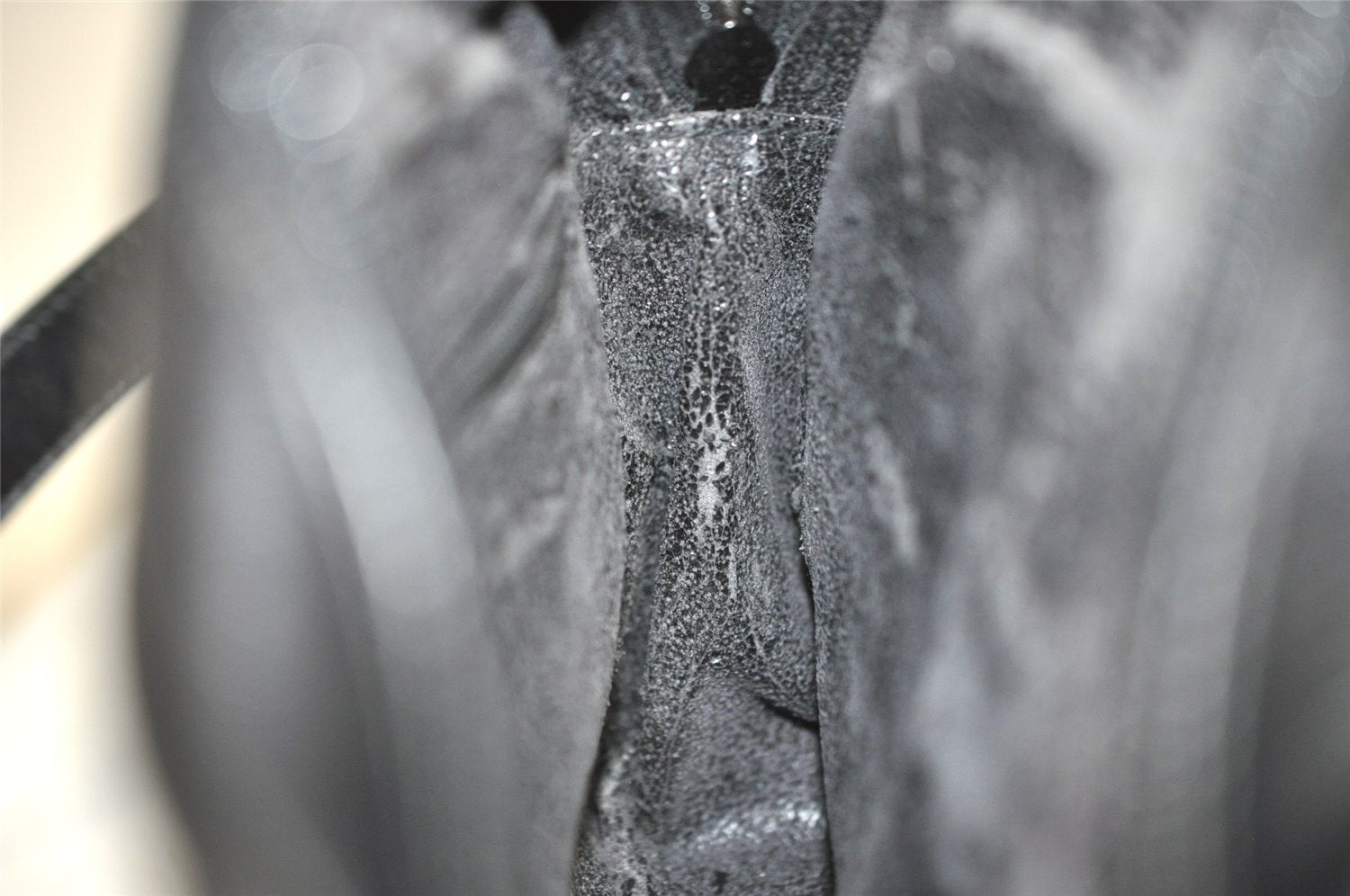 Authentic GUCCI Horsebit Shoulder Cross Body Bag Purse Leather Black Junk 8098J