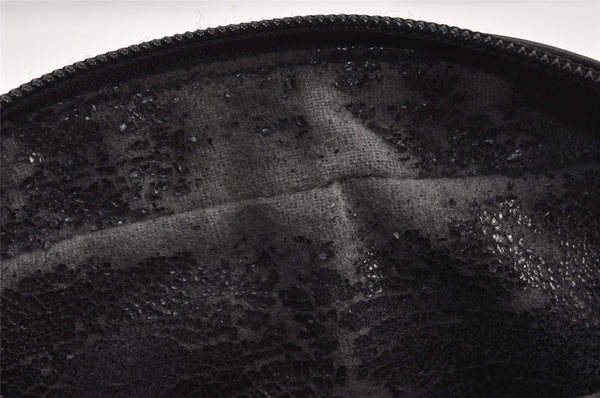 Authentic GUCCI Horsebit Shoulder Cross Body Bag Purse Leather Black Junk 8098J