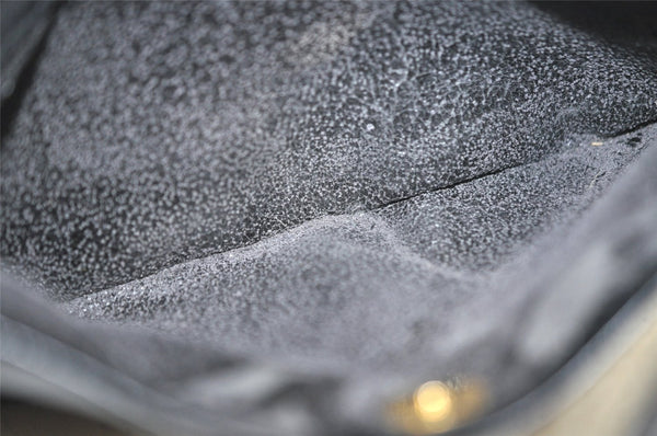 Authentic GUCCI Horsebit Shoulder Cross Body Bag Purse Leather Black Junk 8098J