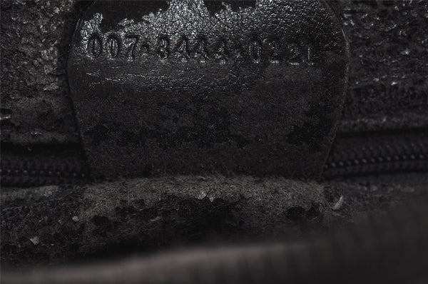 Authentic GUCCI Horsebit Shoulder Cross Body Bag Purse Leather Black Junk 8098J