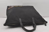 Authentic PRADA Nylon Tessuto Saffiano Leather 2Way Tote Bag Black 8099I