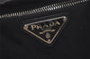 Authentic PRADA Nylon Tessuto Saffiano Leather 2Way Tote Bag Black 8099I