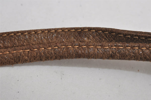 Authentic GUCCI Shoulder Cross Body Bag Purse GG PVC Leather Brown 8099J