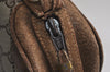 Authentic GUCCI Shoulder Cross Body Bag Purse GG PVC Leather Brown 8099J
