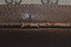Authentic GUCCI Shoulder Cross Body Bag Purse GG PVC Leather Brown 8099J