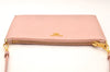 Authentic PRADA Saffiano Leather 2Way Shoulder Hand Clutch Bag Pink 8100I