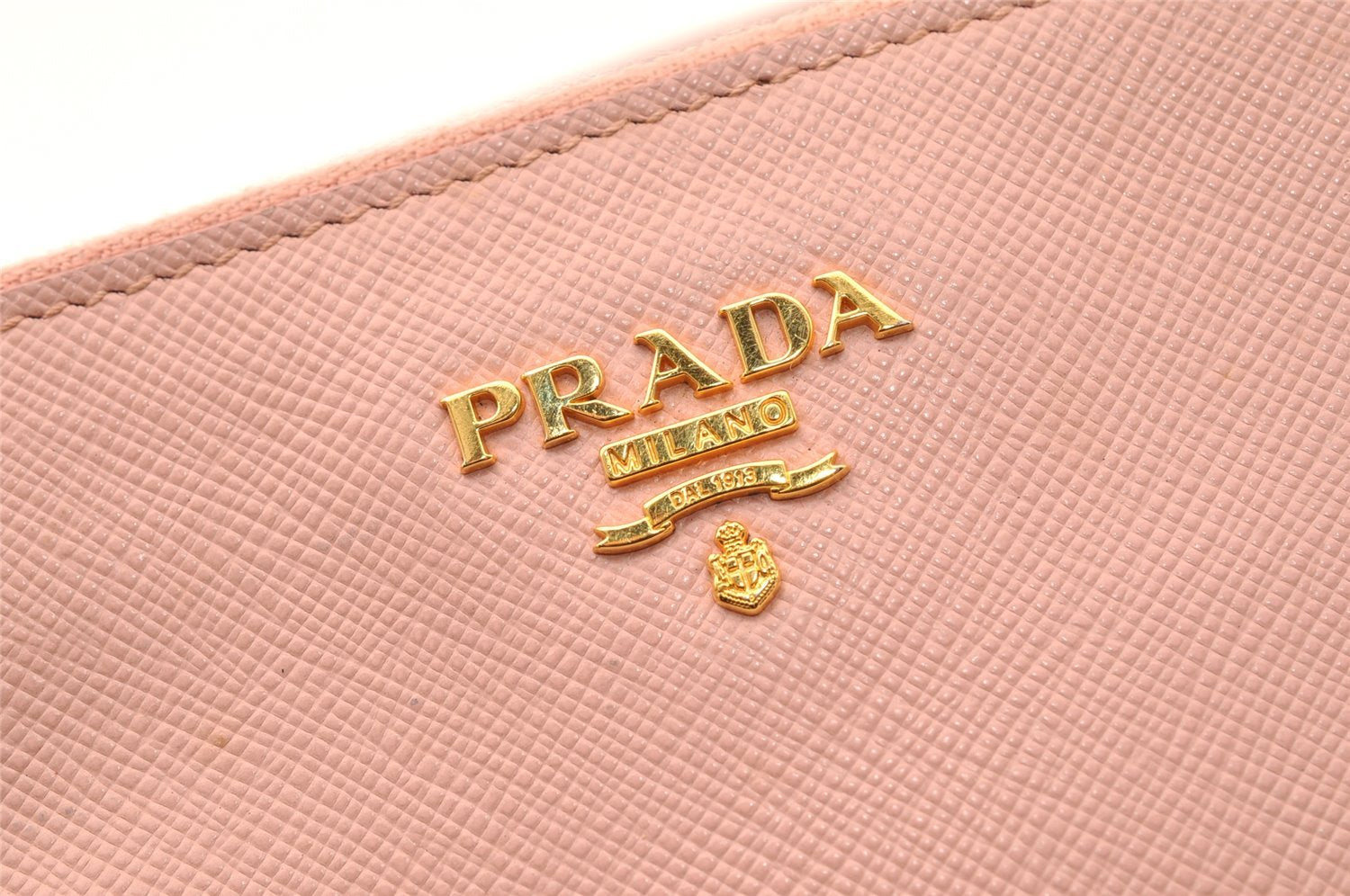 Authentic PRADA Saffiano Leather 2Way Shoulder Hand Clutch Bag Pink 8100I