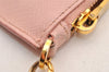 Authentic PRADA Saffiano Leather 2Way Shoulder Hand Clutch Bag Pink 8100I