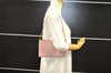 Authentic PRADA Saffiano Leather 2Way Shoulder Hand Clutch Bag Pink 8100I