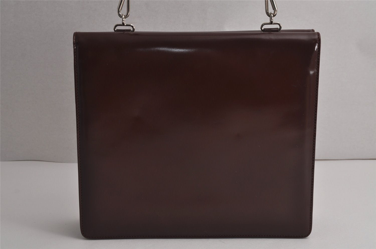 Authentic GUCCI Vintage Horsebit Shoulder Bag Purse Leather Brown Junk 8100J