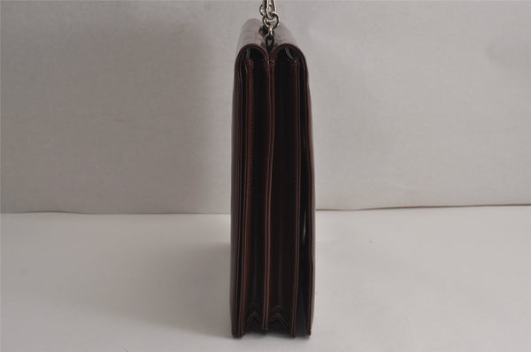 Authentic GUCCI Vintage Horsebit Shoulder Bag Purse Leather Brown Junk 8100J