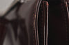 Authentic GUCCI Vintage Horsebit Shoulder Bag Purse Leather Brown Junk 8100J