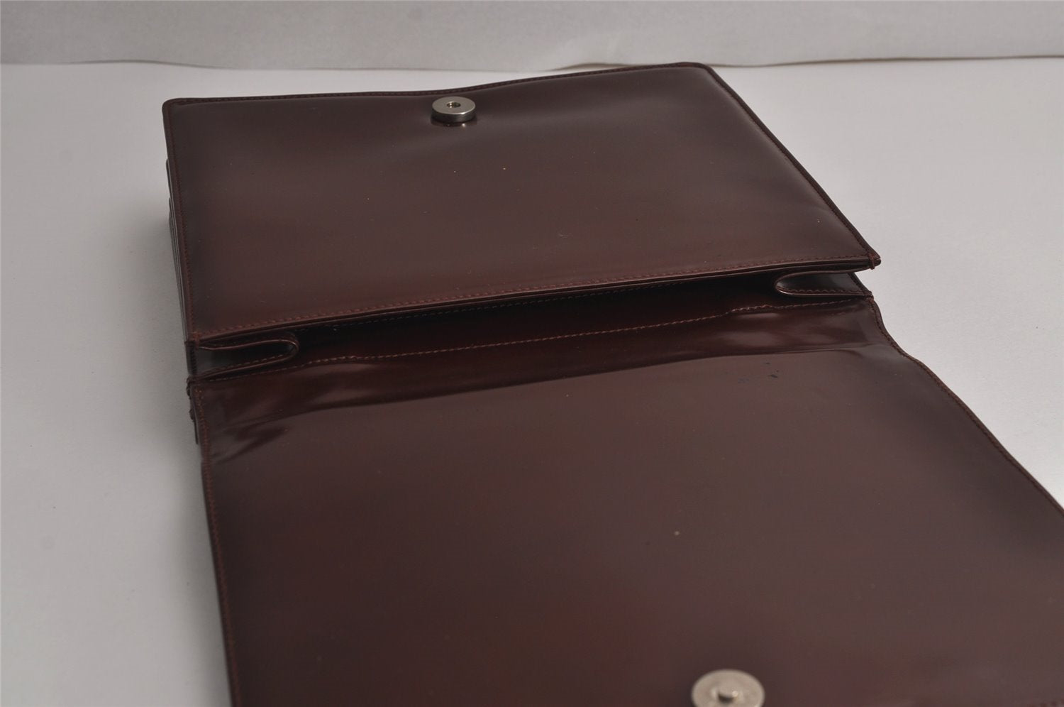 Authentic GUCCI Vintage Horsebit Shoulder Bag Purse Leather Brown Junk 8100J