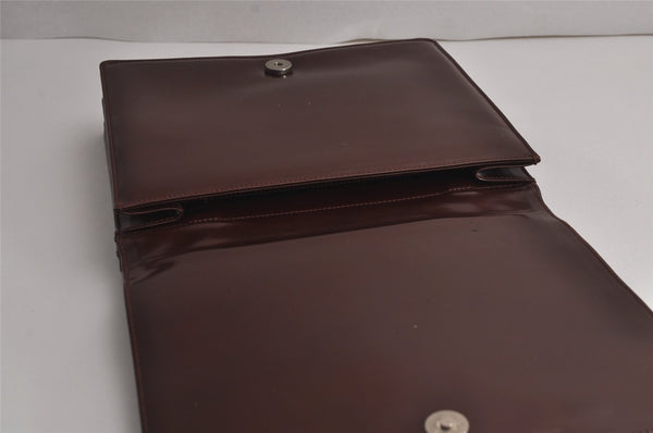 Authentic GUCCI Vintage Horsebit Shoulder Bag Purse Leather Brown Junk 8100J