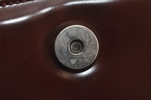 Authentic GUCCI Vintage Horsebit Shoulder Bag Purse Leather Brown Junk 8100J