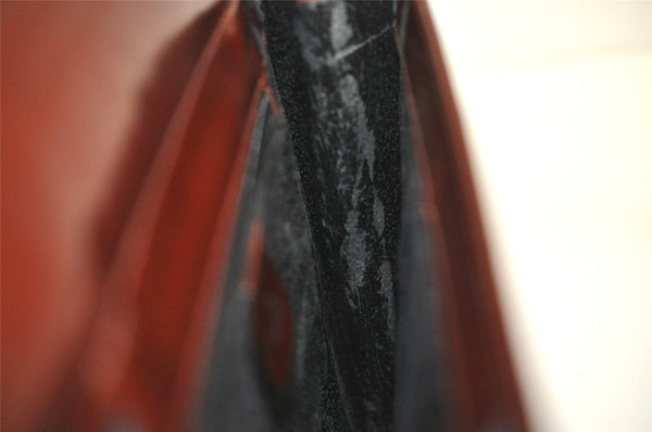 Authentic GUCCI Vintage Horsebit Shoulder Bag Purse Leather Brown Junk 8100J