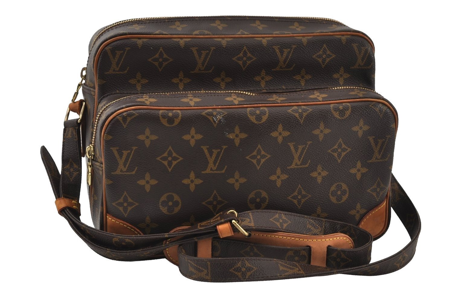 Authentic Louis Vuitton Monogram Nile Shoulder Cross Body Bag M45244 LV 8101I