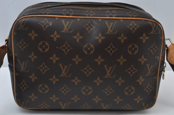 Authentic Louis Vuitton Monogram Reporter PM Shoulder Cross Bag M45254 LV 8102I
