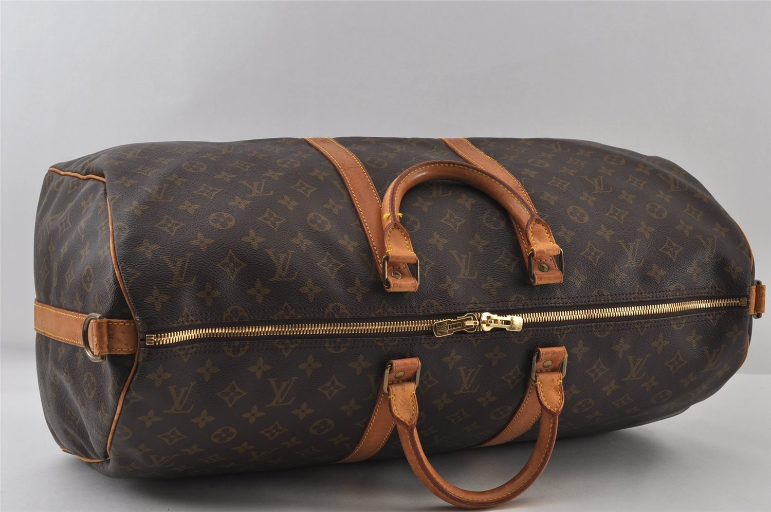 Authentic Louis Vuitton Monogram Keepall Bandouliere 55 M41414 Boston Bag 8103I