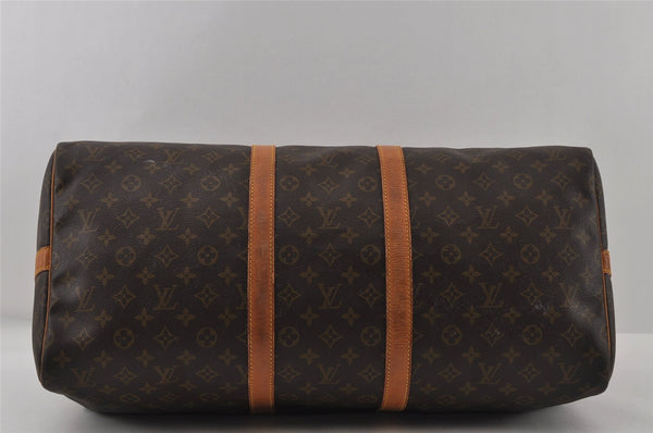 Authentic Louis Vuitton Monogram Keepall Bandouliere 55 M41414 Boston Bag 8103I