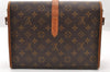 Auth Louis Vuitton Monogram Portable Serviette Desktop Shoulder Bag Junk 8104I