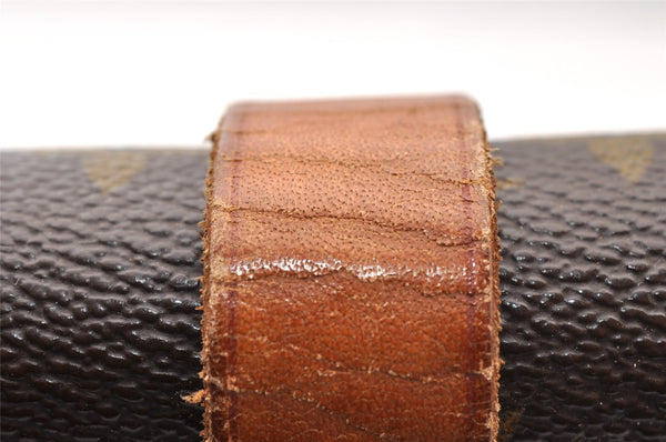 Auth Louis Vuitton Monogram Portable Serviette Desktop Shoulder Bag Junk 8104I