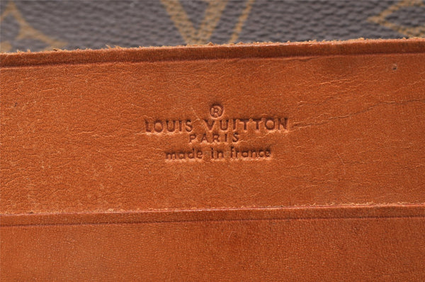 Auth Louis Vuitton Monogram Portable Serviette Desktop Shoulder Bag Junk 8104I