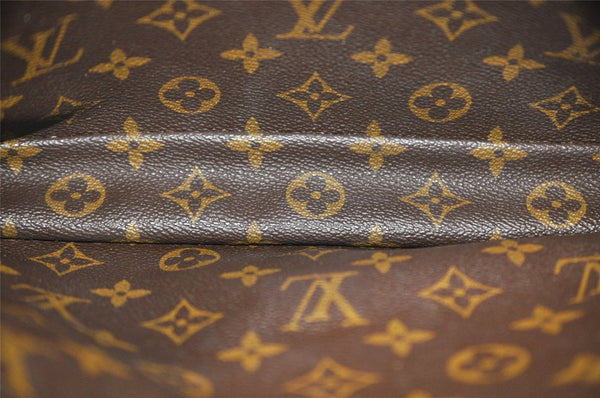 Auth Louis Vuitton Monogram Portable Serviette Desktop Shoulder Bag Junk 8104I