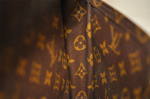 Auth Louis Vuitton Monogram Portable Serviette Desktop Shoulder Bag Junk 8104I