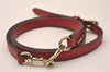 Authentic GUCCI Vintage Shoulder Strap Leather 39" Red 8106J