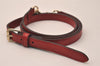 Authentic GUCCI Vintage Shoulder Strap Leather 39" Red 8106J