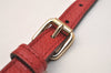 Authentic GUCCI Vintage Shoulder Strap Leather 39" Red 8106J