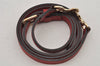 Authentic GUCCI Vintage Shoulder Strap Leather 39" Red 8106J