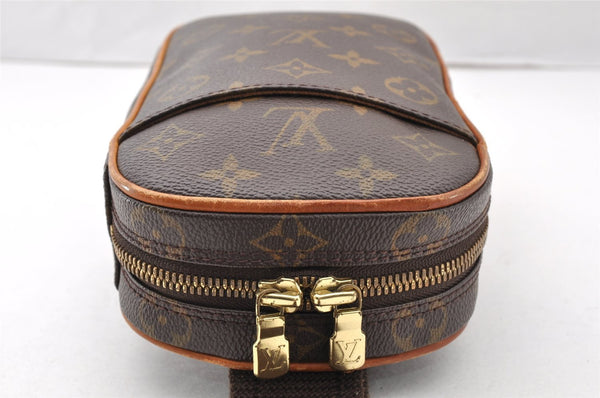 Authentic Louis Vuitton Monogram Pochette Gange Waist Body Bag M51870 LV 8109I