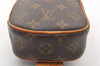 Authentic Louis Vuitton Monogram Pochette Gange Waist Body Bag M51870 LV 8109I