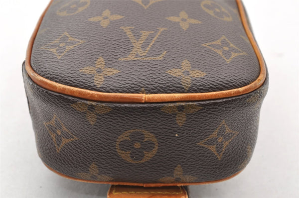 Authentic Louis Vuitton Monogram Pochette Gange Waist Body Bag M51870 LV 8109I