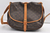 Authentic Louis Vuitton Monogram Saumur 35 Shoulder Cross Bag M42254 LV 8109J