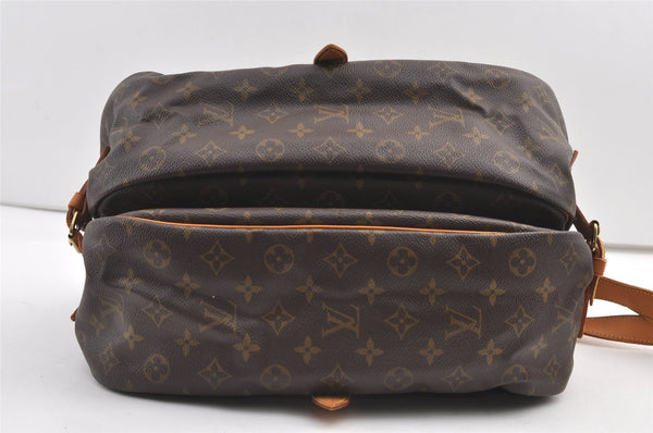 Authentic Louis Vuitton Monogram Saumur 35 Shoulder Cross Bag M42254 LV 8109J
