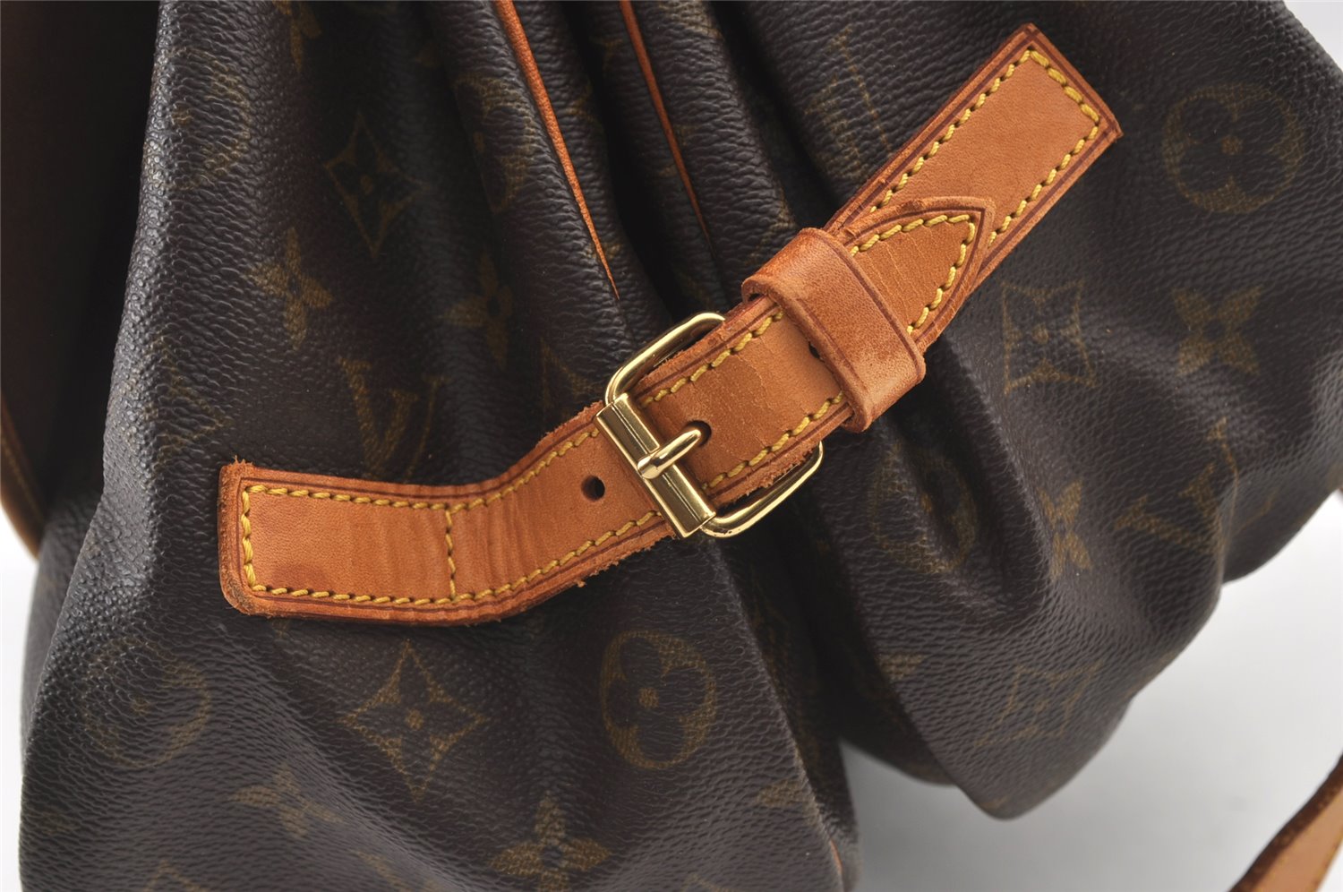 Authentic Louis Vuitton Monogram Saumur 35 Shoulder Cross Bag M42254 LV 8109J