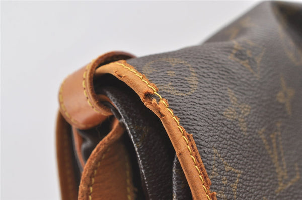 Authentic Louis Vuitton Monogram Saumur 35 Shoulder Cross Bag M42254 LV 8109J