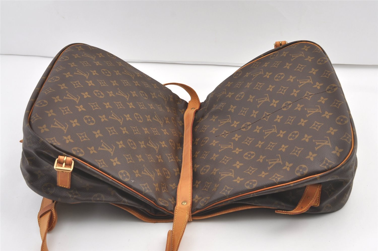 Authentic Louis Vuitton Monogram Saumur 35 Shoulder Cross Bag M42254 LV 8109J