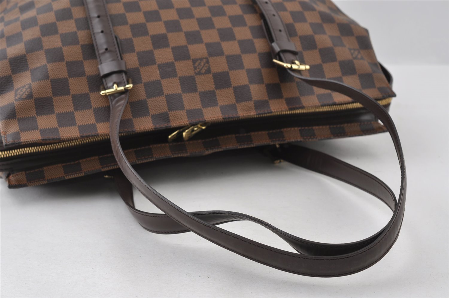 Authentic Louis Vuitton Damier Chelsea Shoulder Tote Bag N51119 LV 8110I
