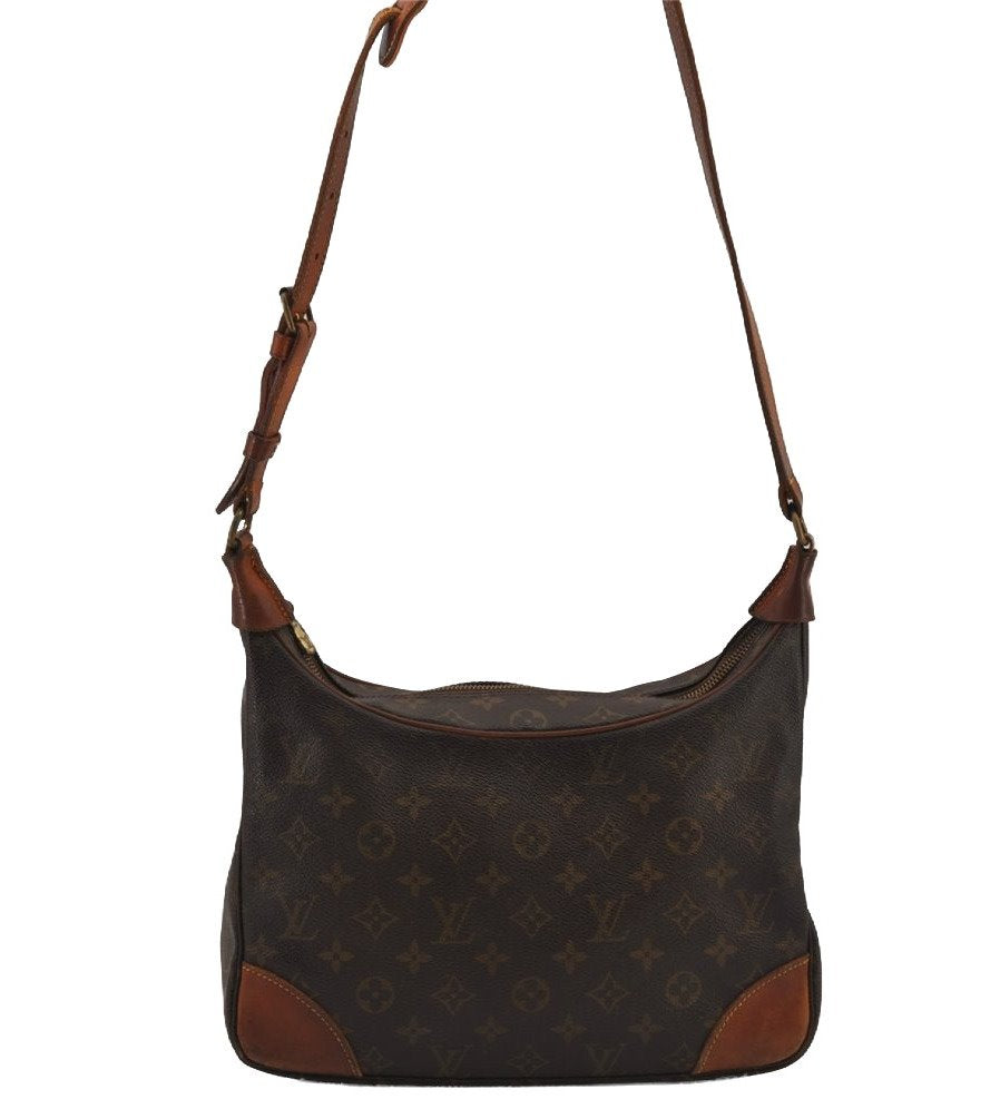 Authentic Louis Vuitton Monogram Boulogne 30 Shoulder Cross Bag M52165 LV 8110J