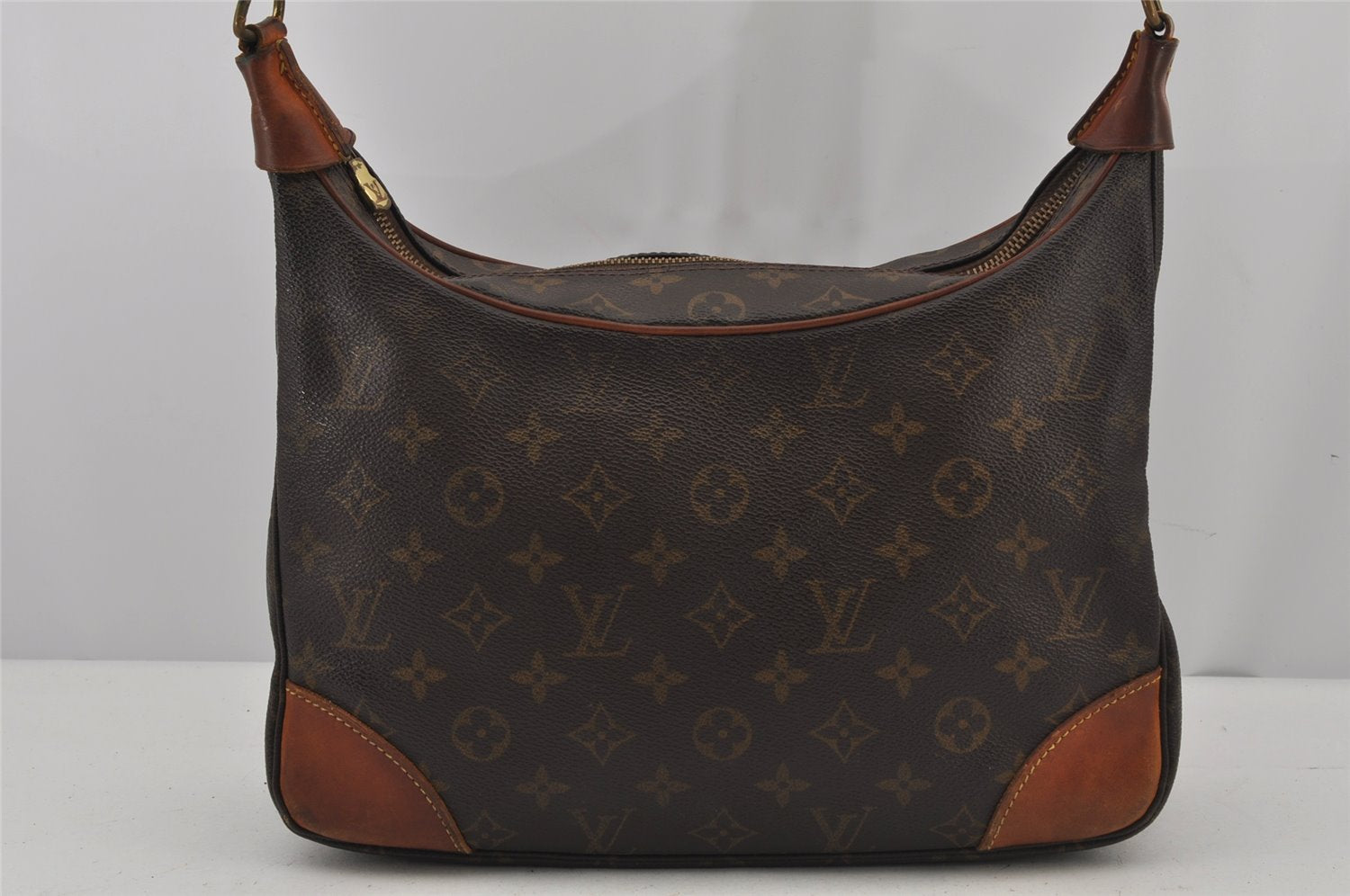 Authentic Louis Vuitton Monogram Boulogne 30 Shoulder Cross Bag M52165 LV 8110J