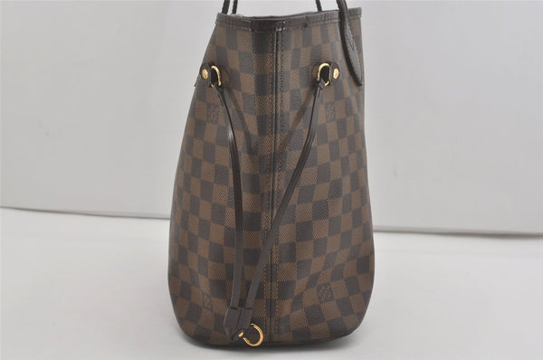 Authentic Louis Vuitton Damier Neverfull MM Shoulder Tote Bag N51105 LV 8111I