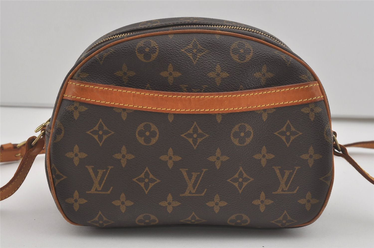 Authentic Louis Vuitton Monogram Blois Shoulder Cross Body Bag M51221 LV 8112I