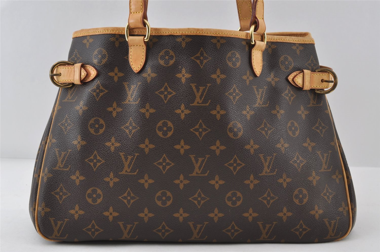 Authentic Louis Vuitton Monogram Batignolles Horizontal Tote Bag M51154 LV 8114I