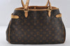 Authentic Louis Vuitton Monogram Batignolles Horizontal Tote Bag M51154 LV 8114I